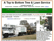 Tablet Screenshot of hamptonroadstreeservice.com